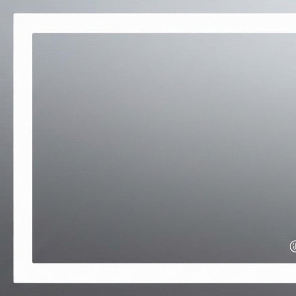 Lighted Frameless Bathroom Vanity Mirror - 32-inch
