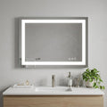 Lighted Frameless Bathroom Vanity Mirror - 36-inch