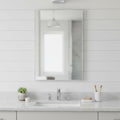 Silver Aluminum Framed Bathroom Vanity Mirror - 38-inch