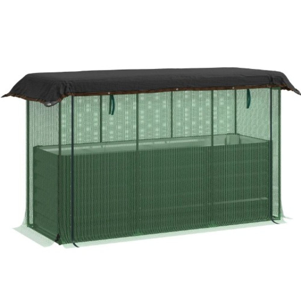 Green Steel Rectangular Planter Box - 43 X 73-inch