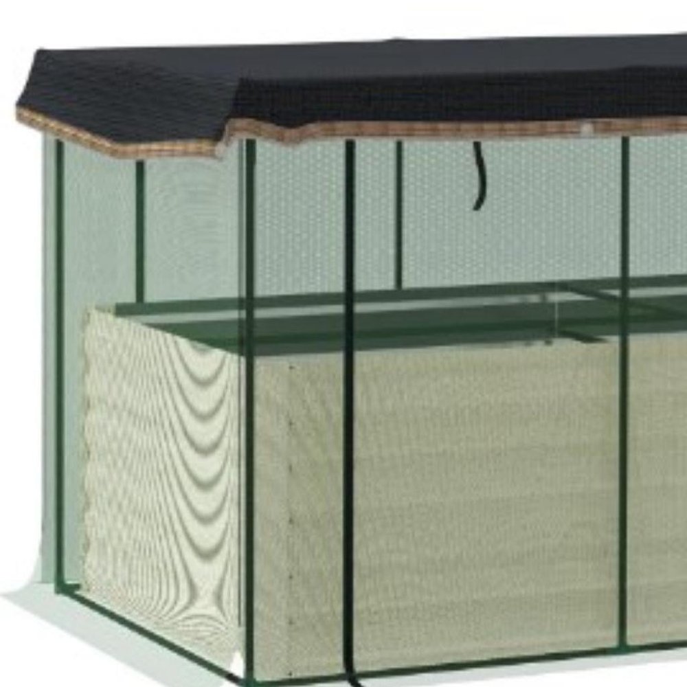 Beige Steel Rectangular Planter Box - 43 X 91-inch