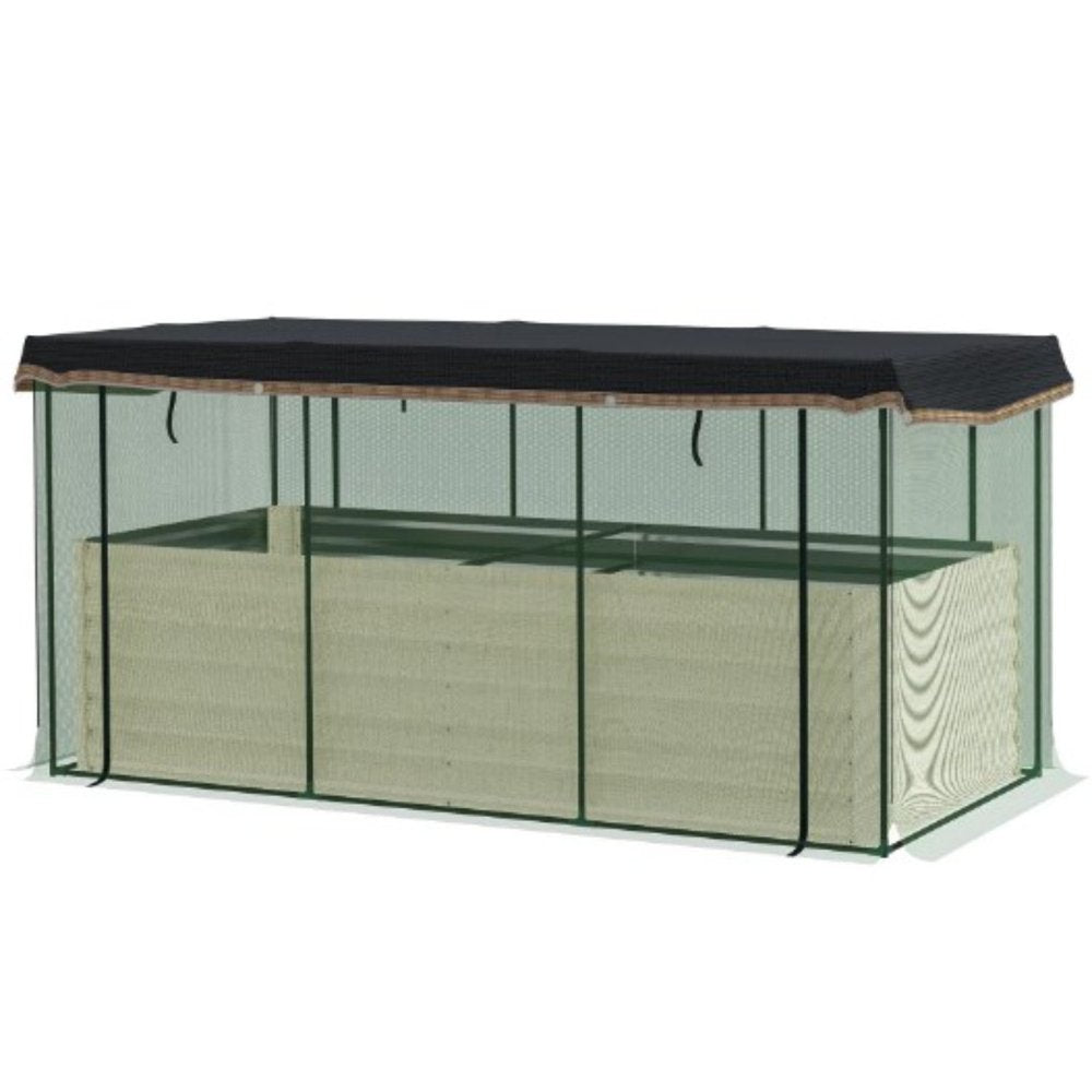 Beige Steel Rectangular Planter Box - 43 X 91-inch