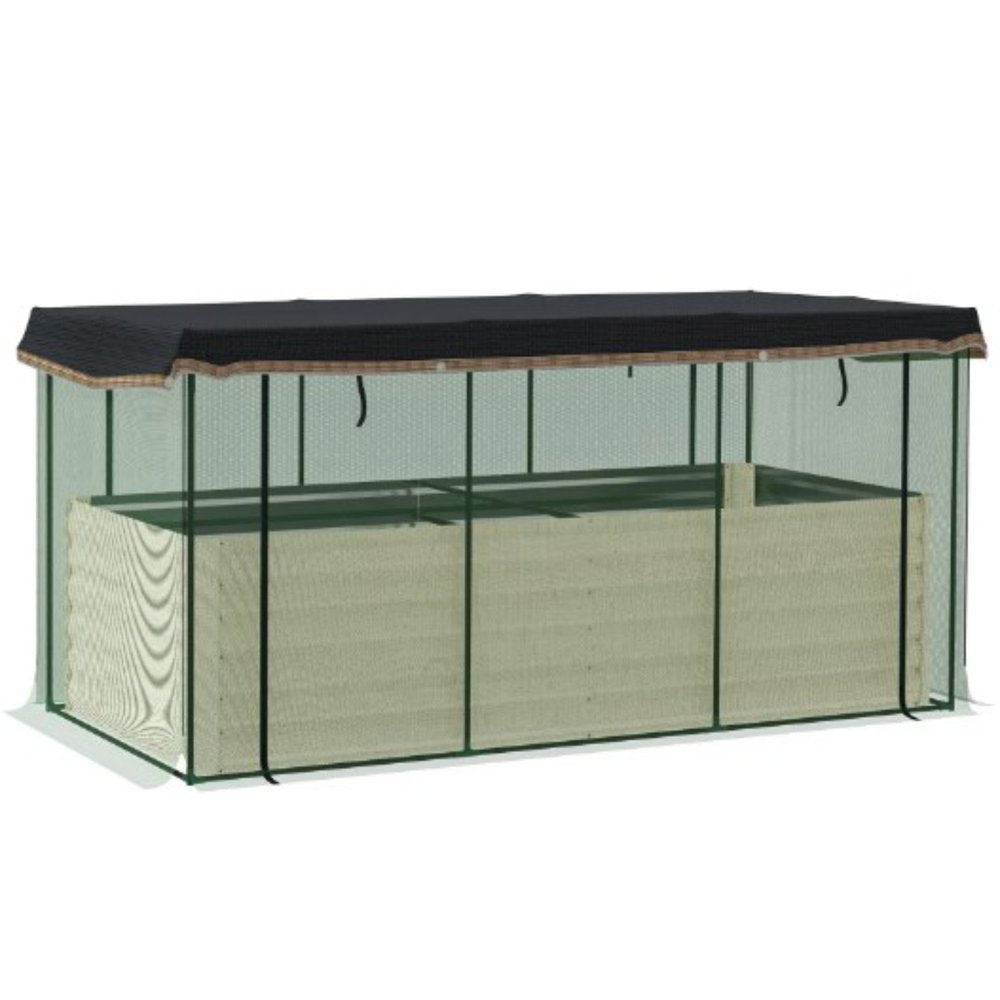 Beige Steel Rectangular Planter Box - 43 X 91-inch