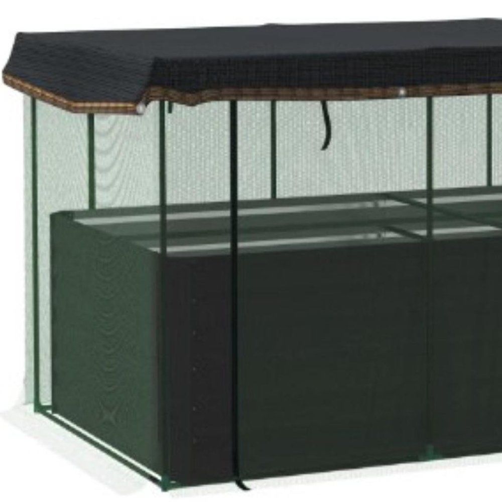 Green Steel Rectangular Planter Box - 43 X 91-inch