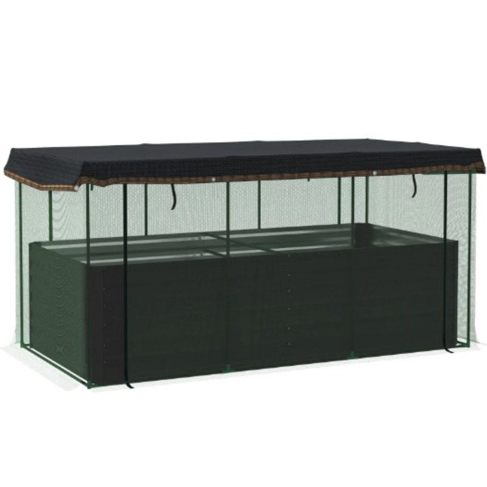 Green Steel Rectangular Planter Box - 43 X 91-inch