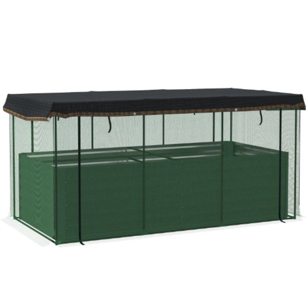 Green Steel Rectangular Planter Box - 43 X 91-inch