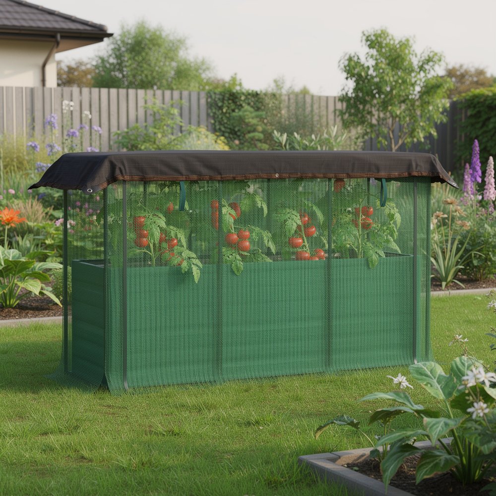 Green Steel Rectangular Planter Box - 43 X 73-inch