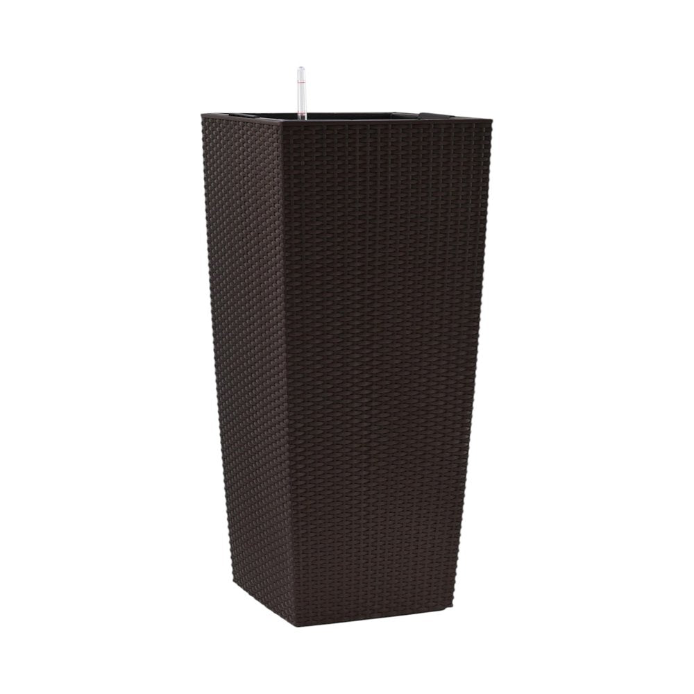 Brown Recycled Plastic Rectangular Self Watering Planter Box - 30 X 15-inch