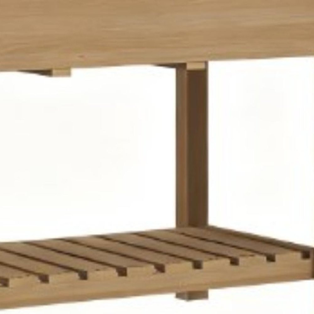 Brown Wood Rectangular Planter Box - 31 X 82-inch