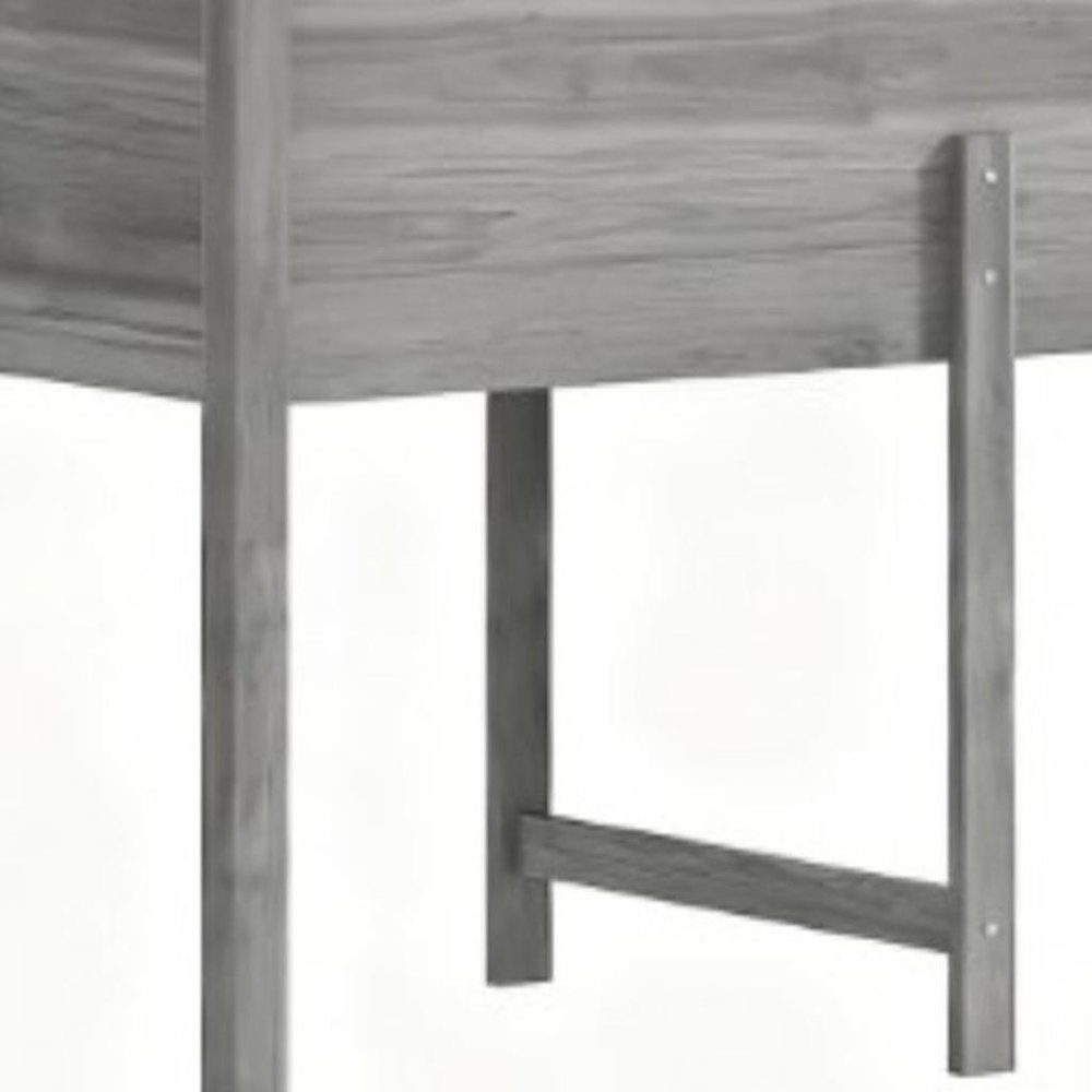 Light Gray Wood Rectangular Planter Box - 32 X 89-inch
