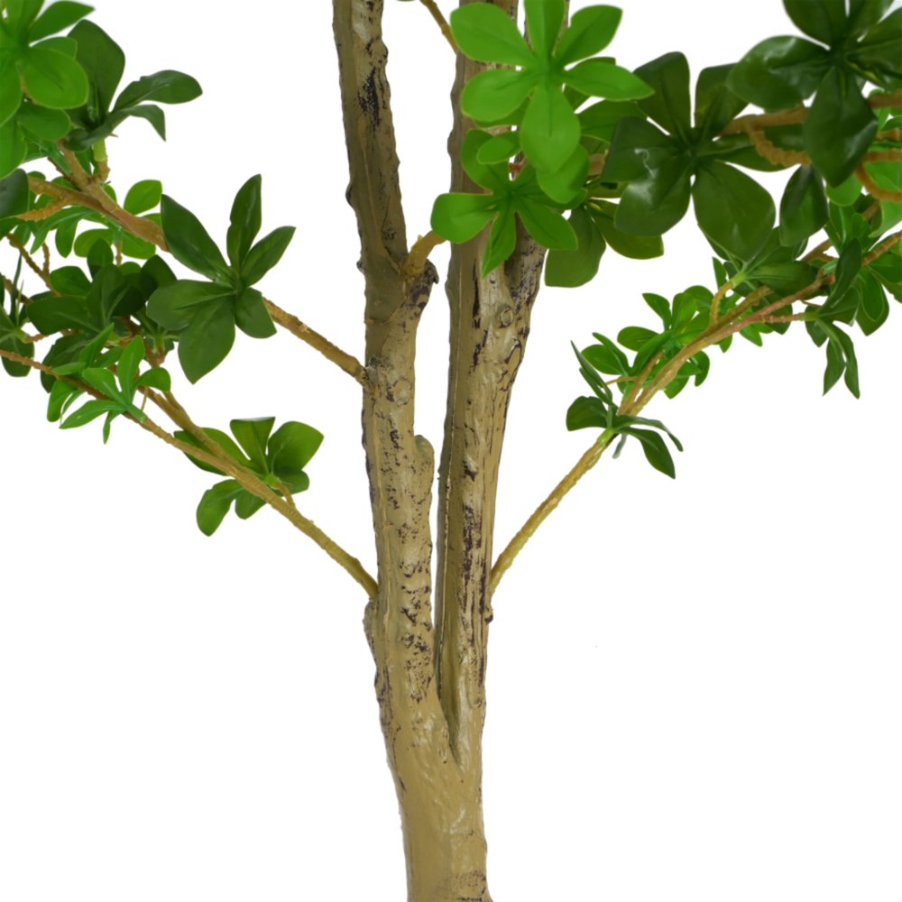 Green Artificial in Cylindrical Black Pot - 76-inch