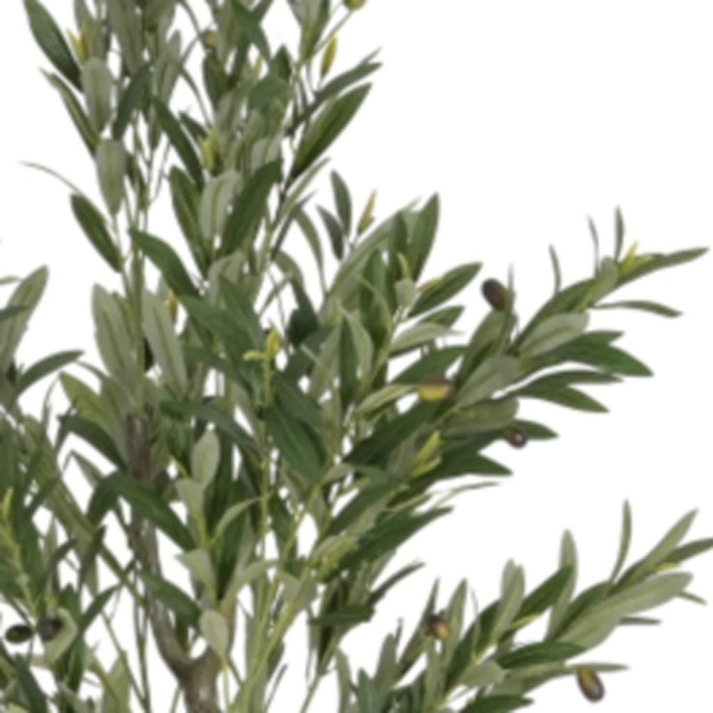 Green Artificial Olive Tree in Cylindrical Black Pot - 66-inch