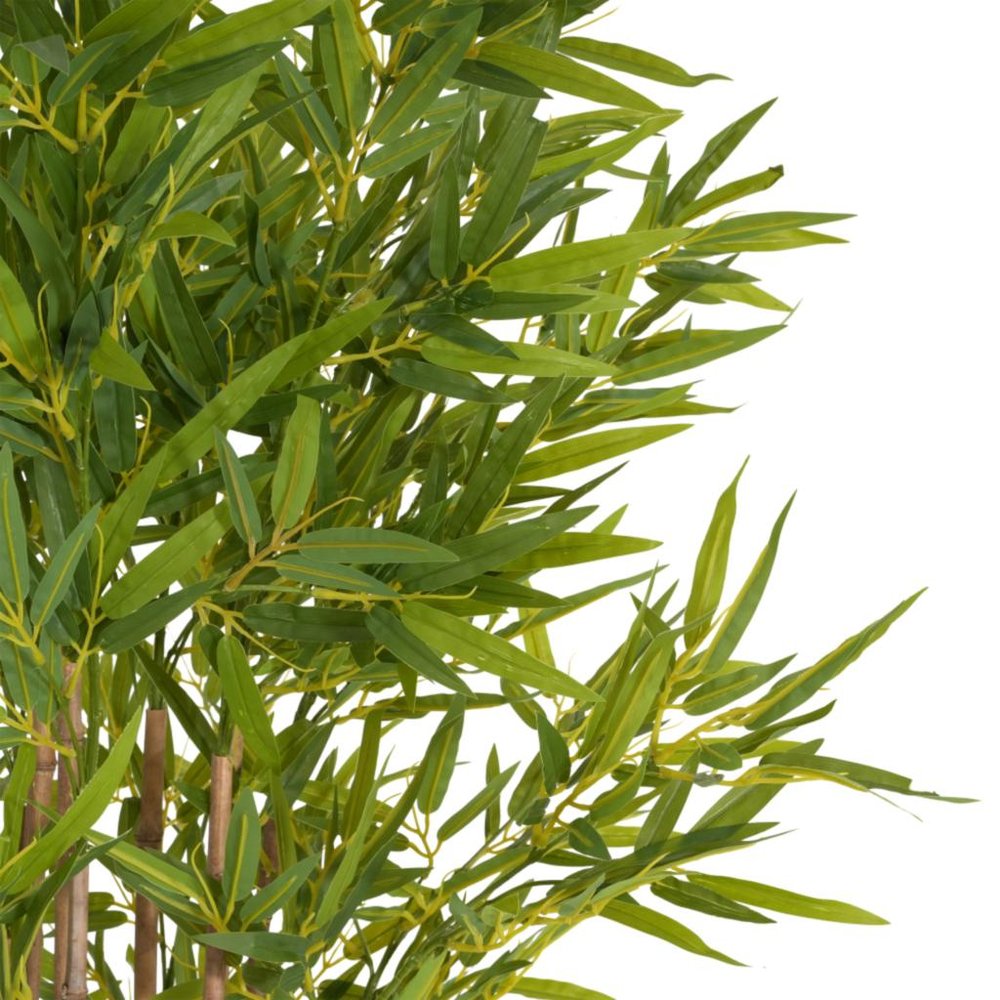 Green Artificial Bamboo Tree in Cylindrical Black Pot - 70-inch