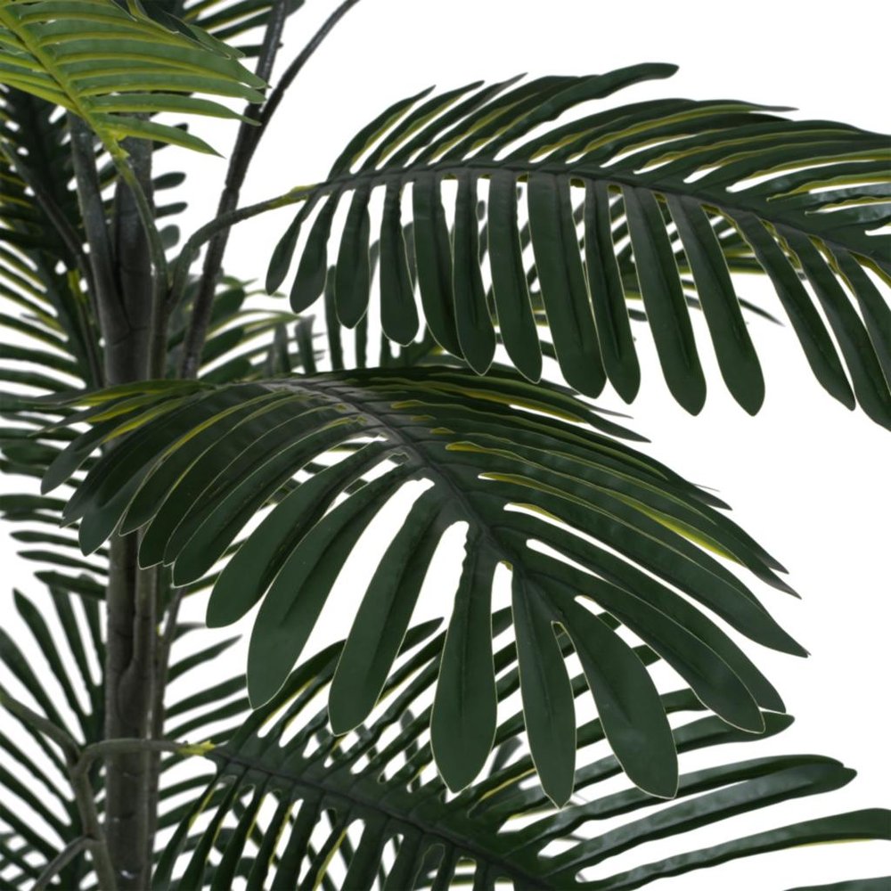 Green Artificial Palm Tree in Cylindrical Black Pot - 86-inch