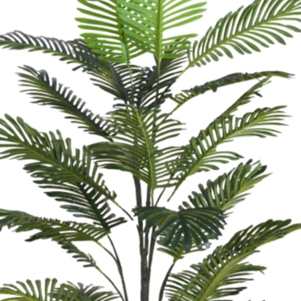 Green Artificial Palm Tree in Cylindrical Black Pot - 86-inch