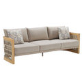 Four Piece Almond Outdoor Patio Set with Table