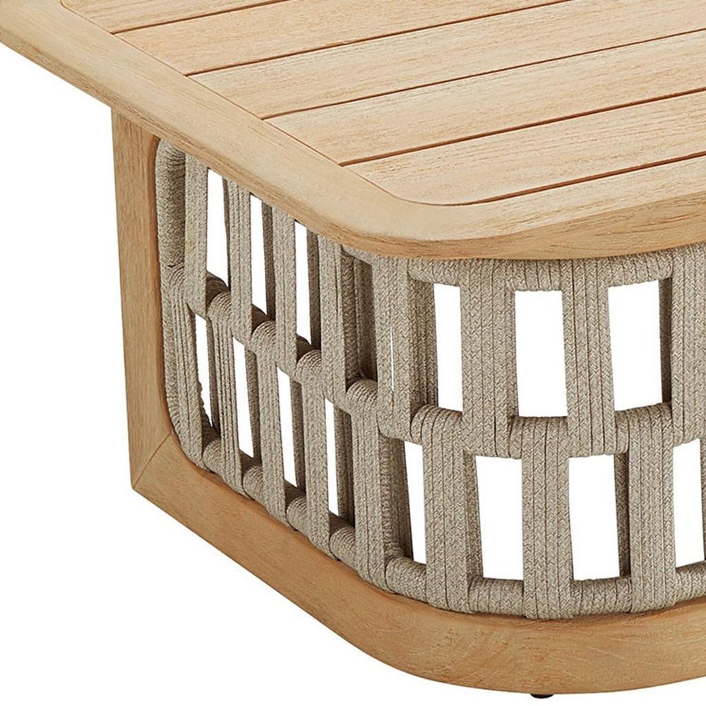 Four Piece Almond Outdoor Patio Set with Table