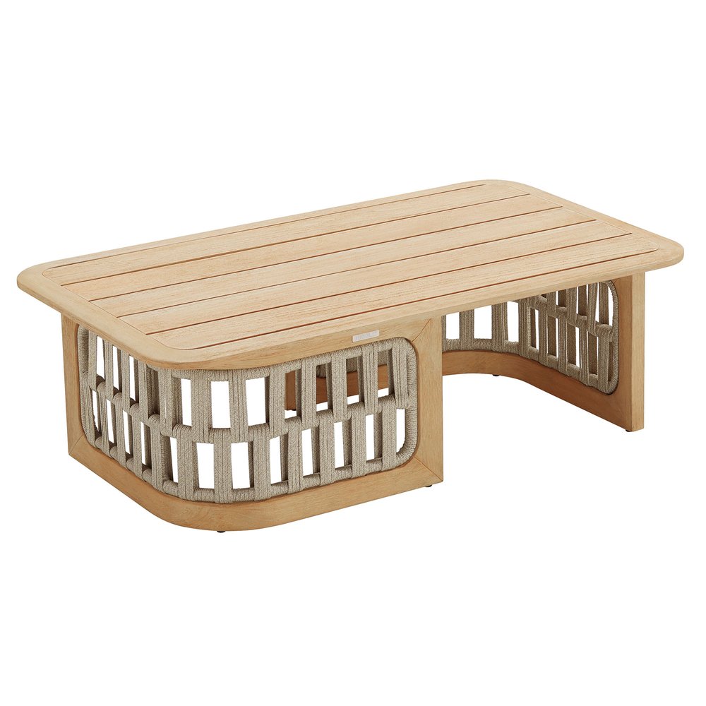 Four Piece Almond Outdoor Patio Set with Table
