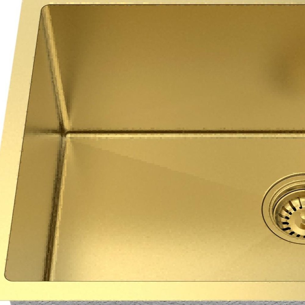 Gold Stainless Steel Undermount Kitchen Sink - 10 X 27-inch
