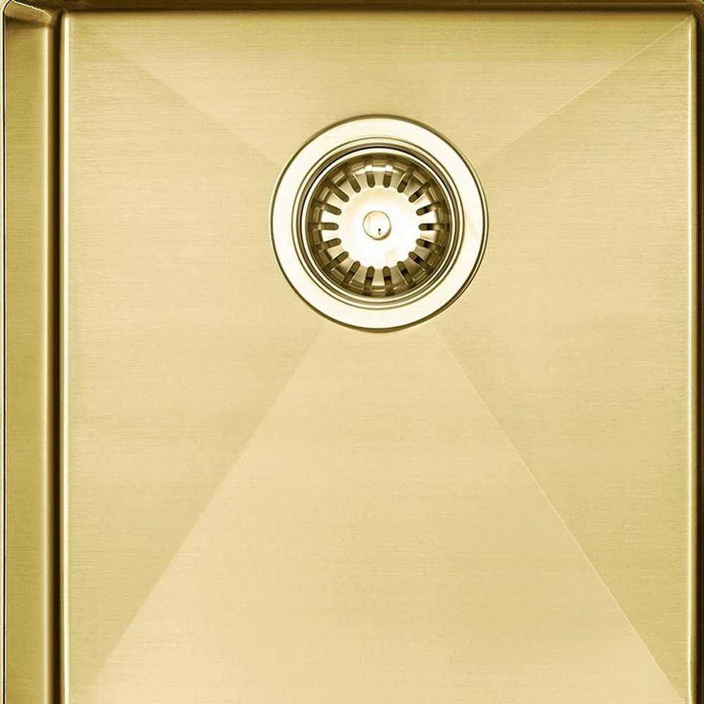 Gold Stainless Steel Undermount Kitchen Sink - 10 X 33-inch