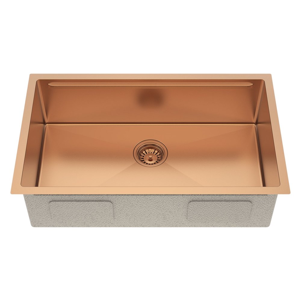 Gold Stainless Steel Undermount Kitchen Sink - 9 X 30-inch