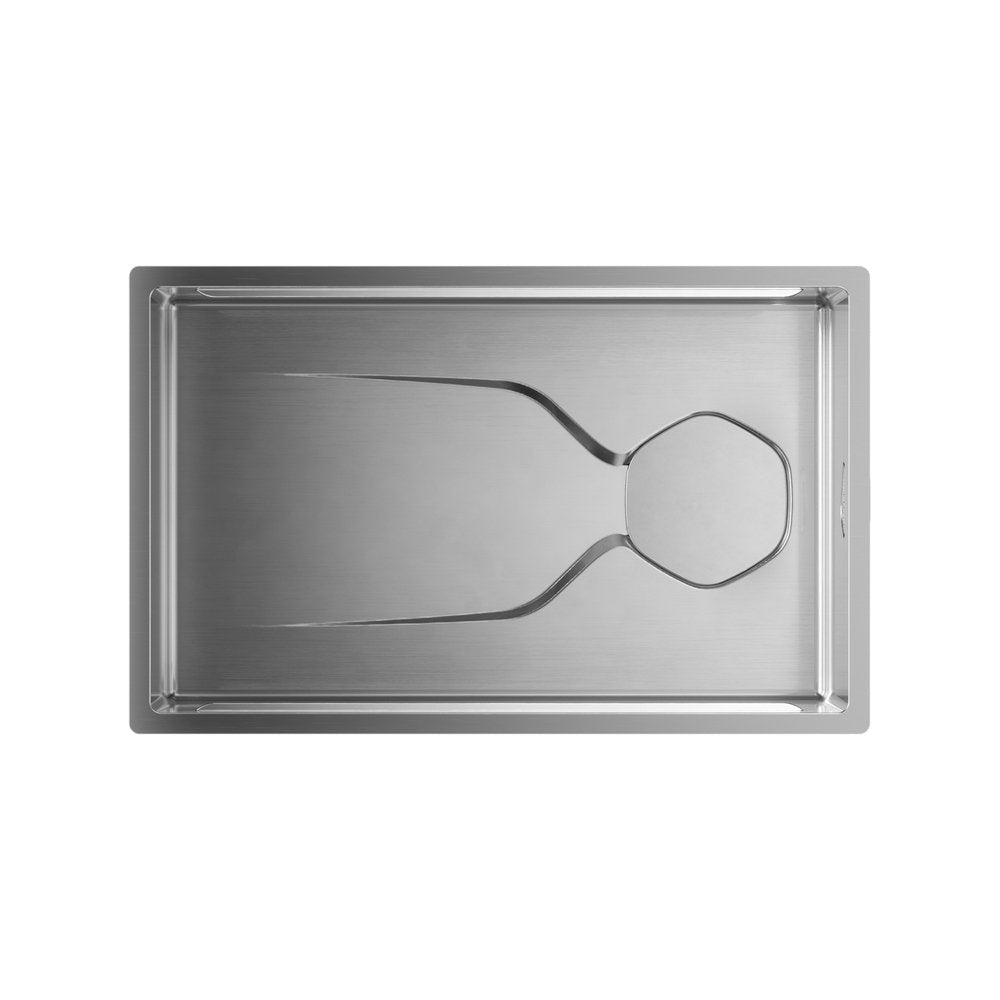 Silver Stainless Steel Undermount Kitchen Sink - 9 X 30-inch
