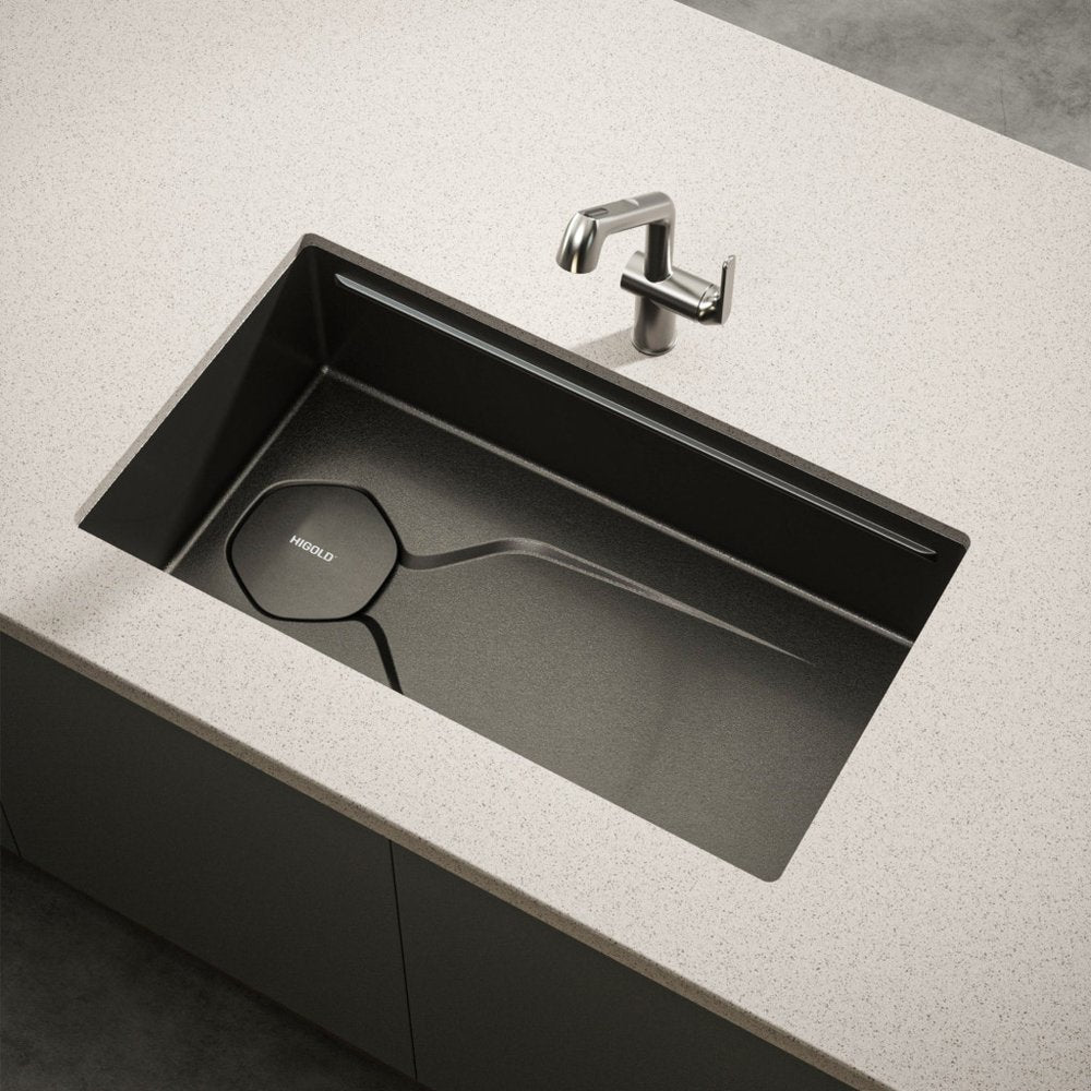 Black Stainless Steel Undermount Kitchen Sink - 9 X 30-inch