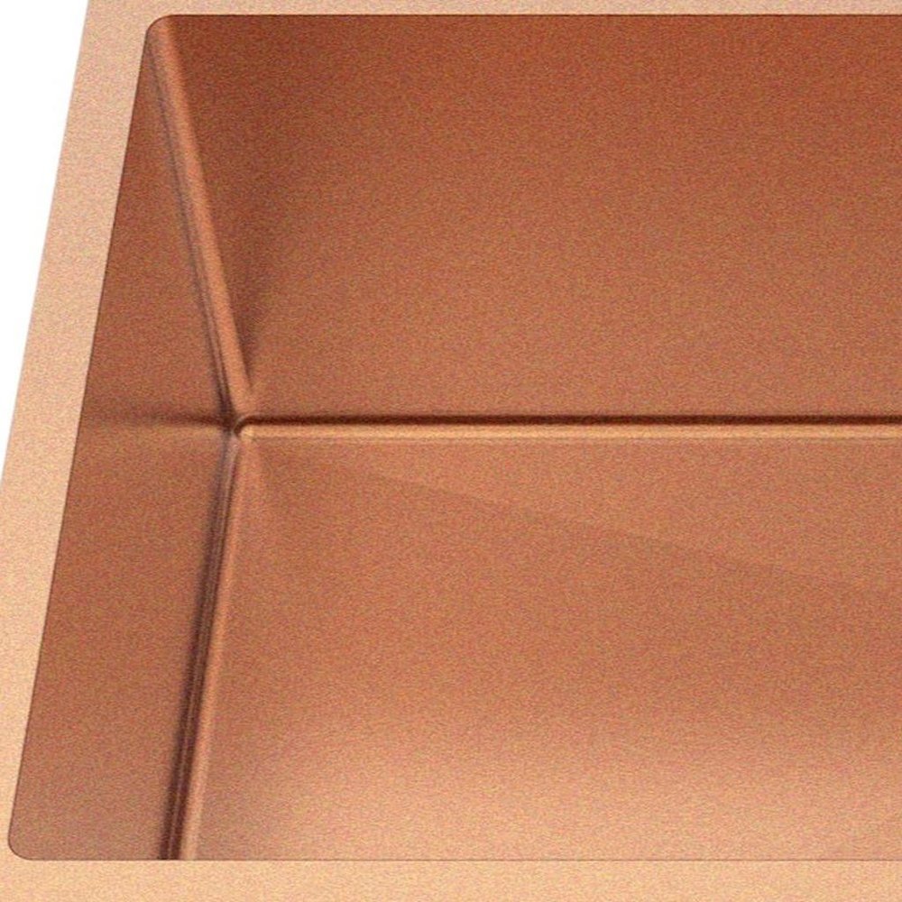 Gold Stainless Steel Undermount Kitchen Sink - 10 X 33-inch