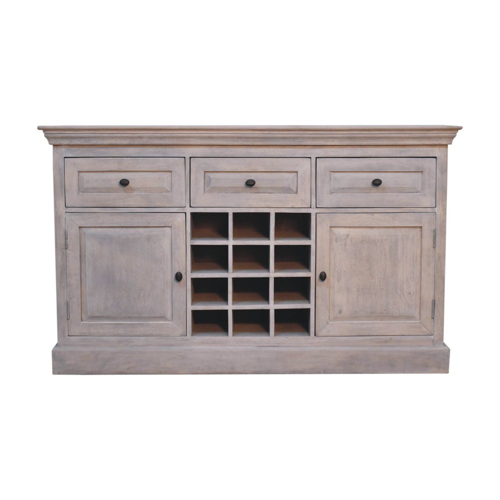 Brown Solid Wood Fireplace TV Stand - 59-inch
