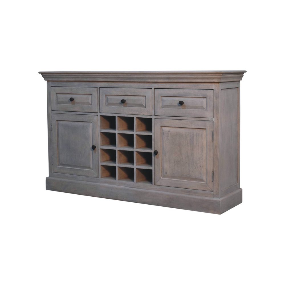 Brown Solid Wood Fireplace TV Stand - 59-inch