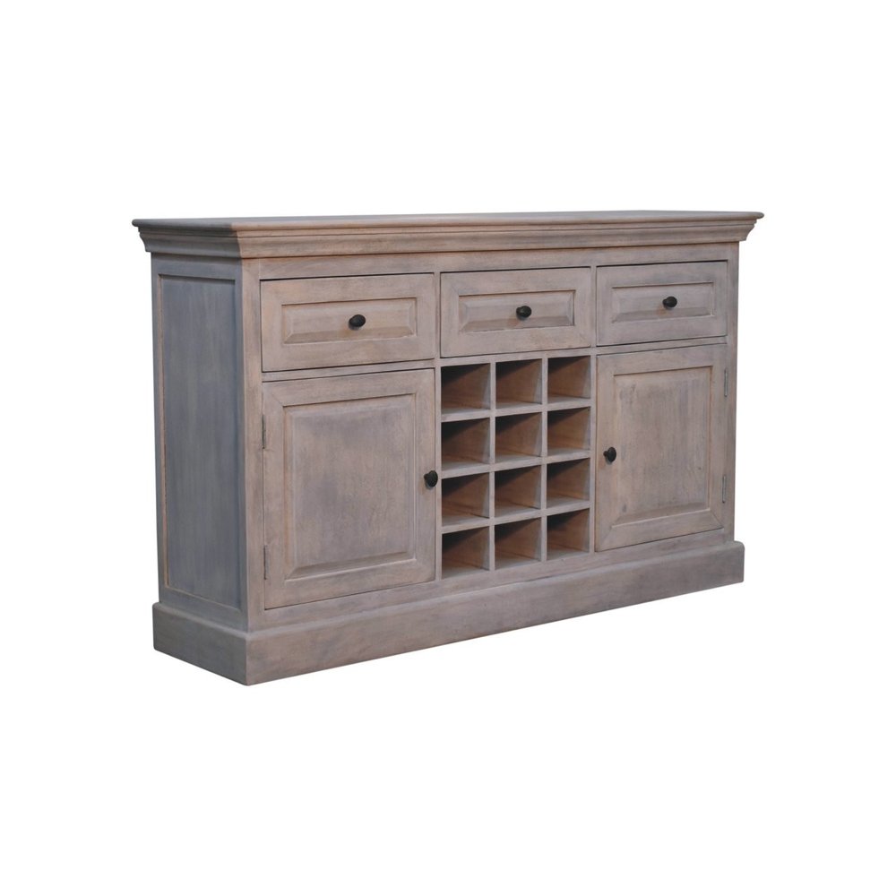 Brown Solid Wood Fireplace TV Stand - 59-inch