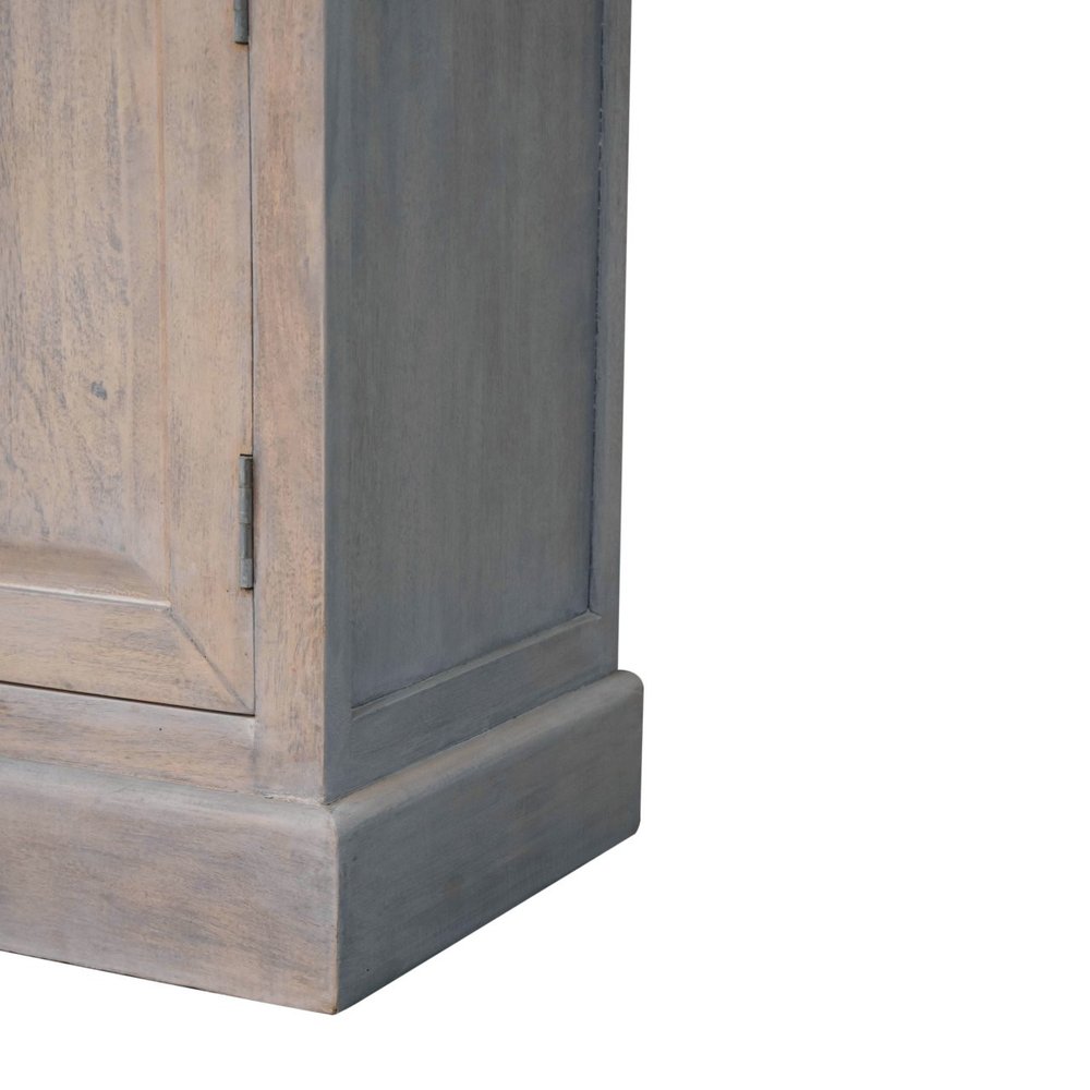 Brown Solid Wood Fireplace TV Stand - 59-inch