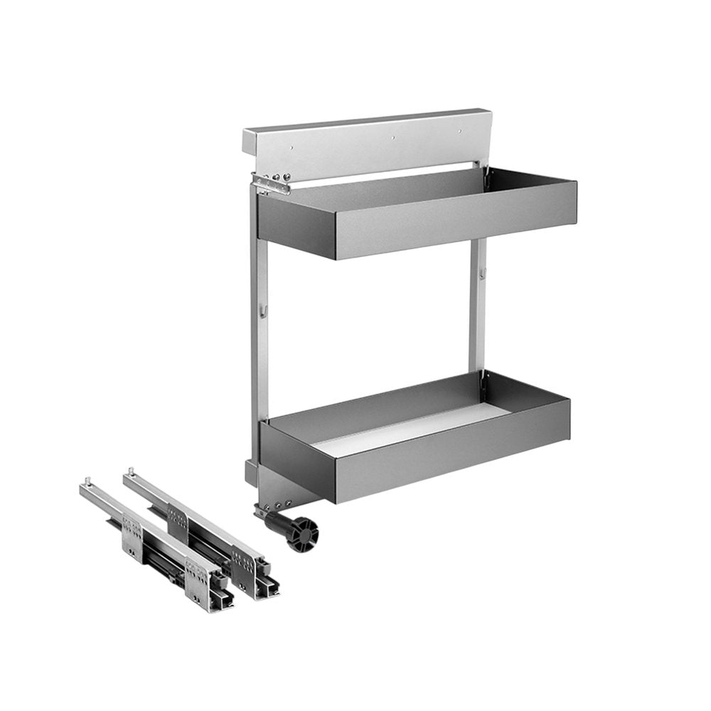 Black Stainless Steel Kitchen Cabinet Insert - 23-inch