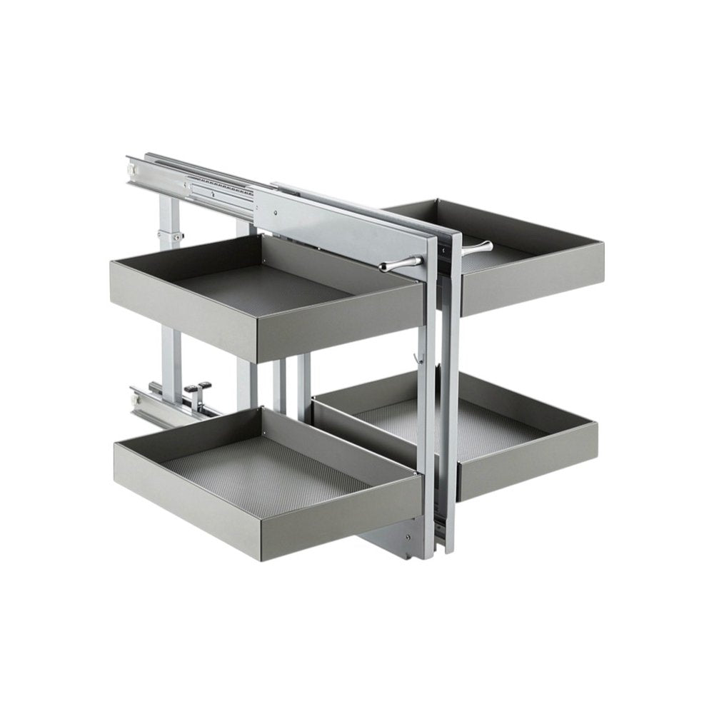 Black Stainless Steel Kitchen Cabinet Insert - 27-inch