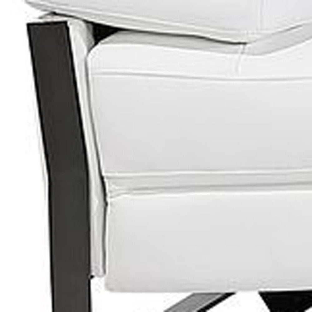 Dark Gray Top Grain Leather Reclining Metal USB Sofa - 169-inch