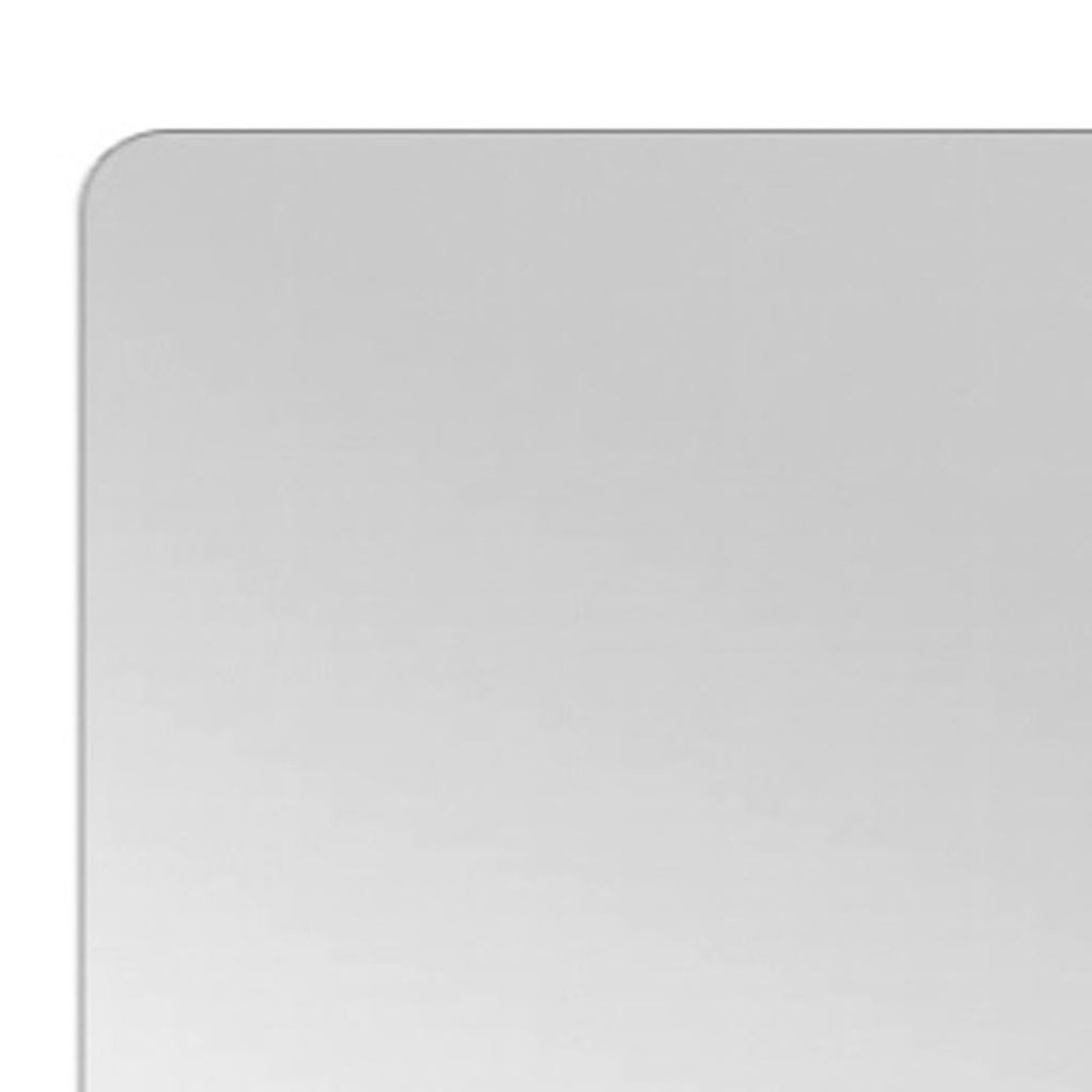 Silver Frameless Full Length Hanging Mirror - 65-inch