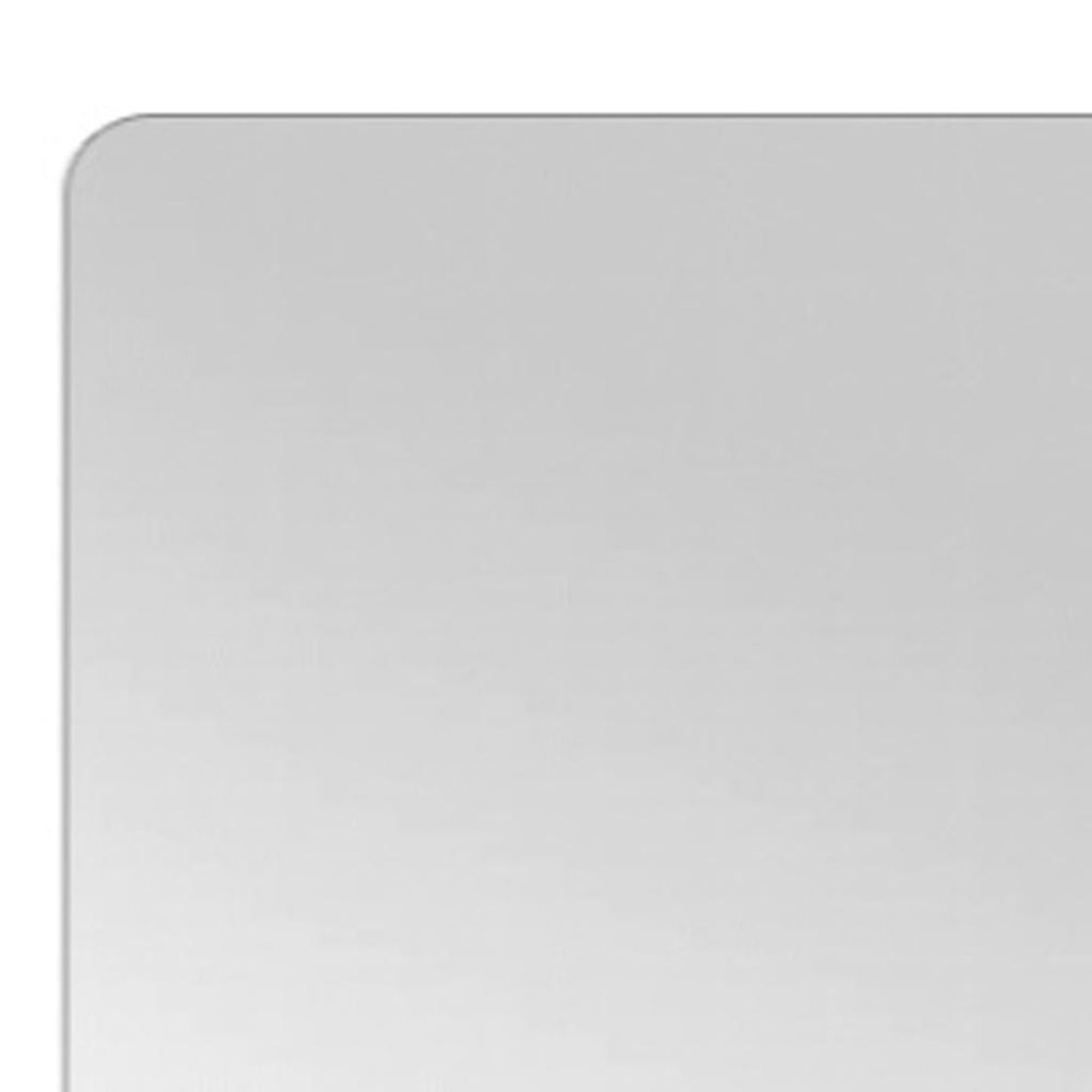 Silver Frameless Full Length Hanging Mirror - 56-inch