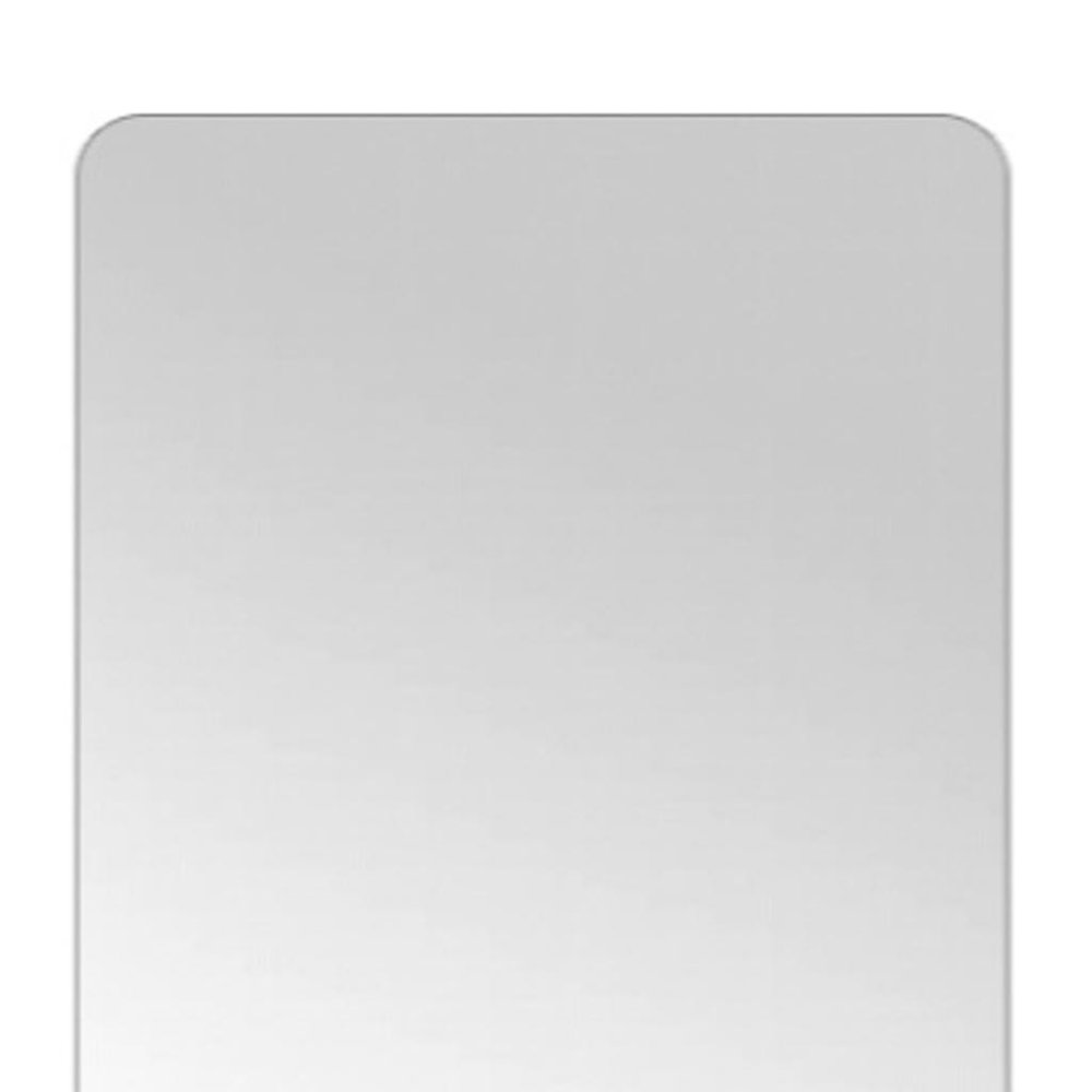 Silver Frameless Full Length Hanging Mirror - 56-inch