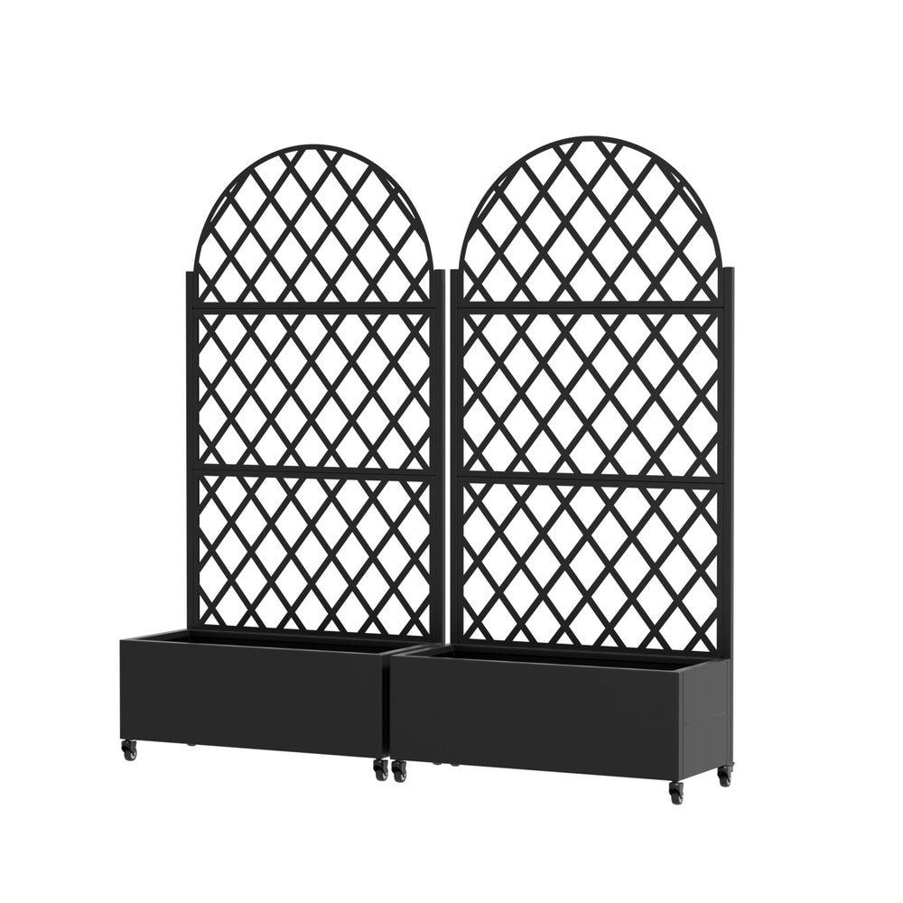 Black Galvanized Metal Rectangular Planter Box - 71 X 35-inch