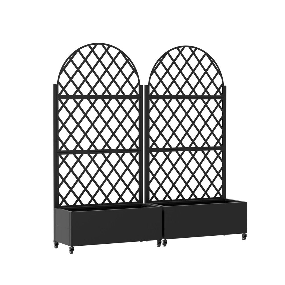 Black Galvanized Metal Rectangular Planter Box - 71 X 35-inch
