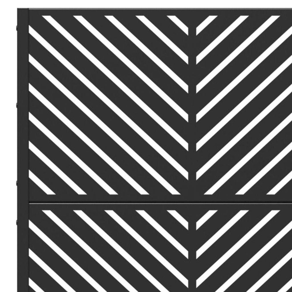 Black Galvanized Metal Rectangular Planter Box - 71 X 35-inch