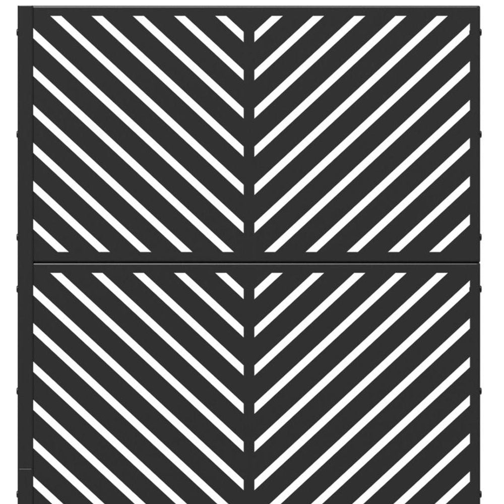 Black Galvanized Metal Rectangular Planter Box - 71 X 35-inch