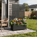 Black Galvanized Metal Rectangular Planter Box - 71 X 35-inch