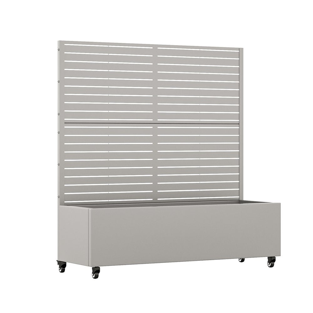 Gray Galvanized Metal Rectangular Planter Box - 47 X 47-inch