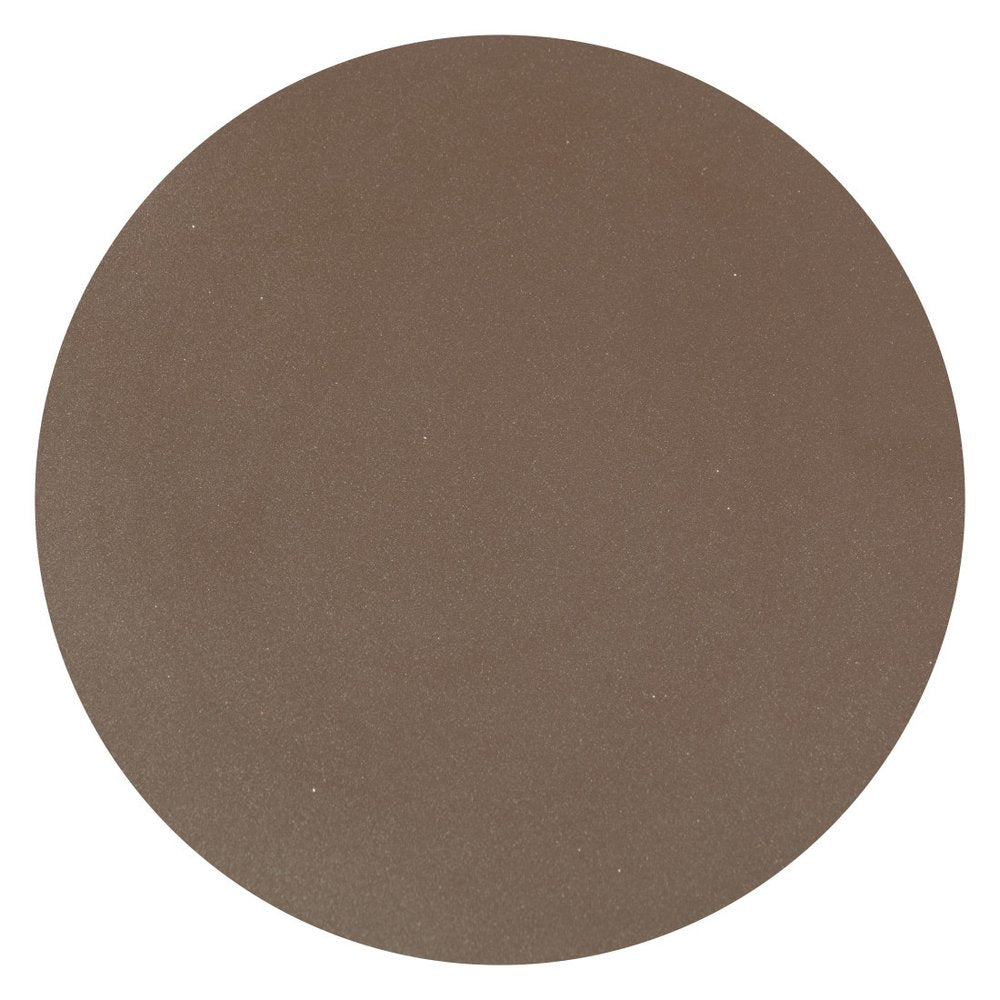 Dark Brown Faux Concrete Round Outdoor Side Table - 14-inch