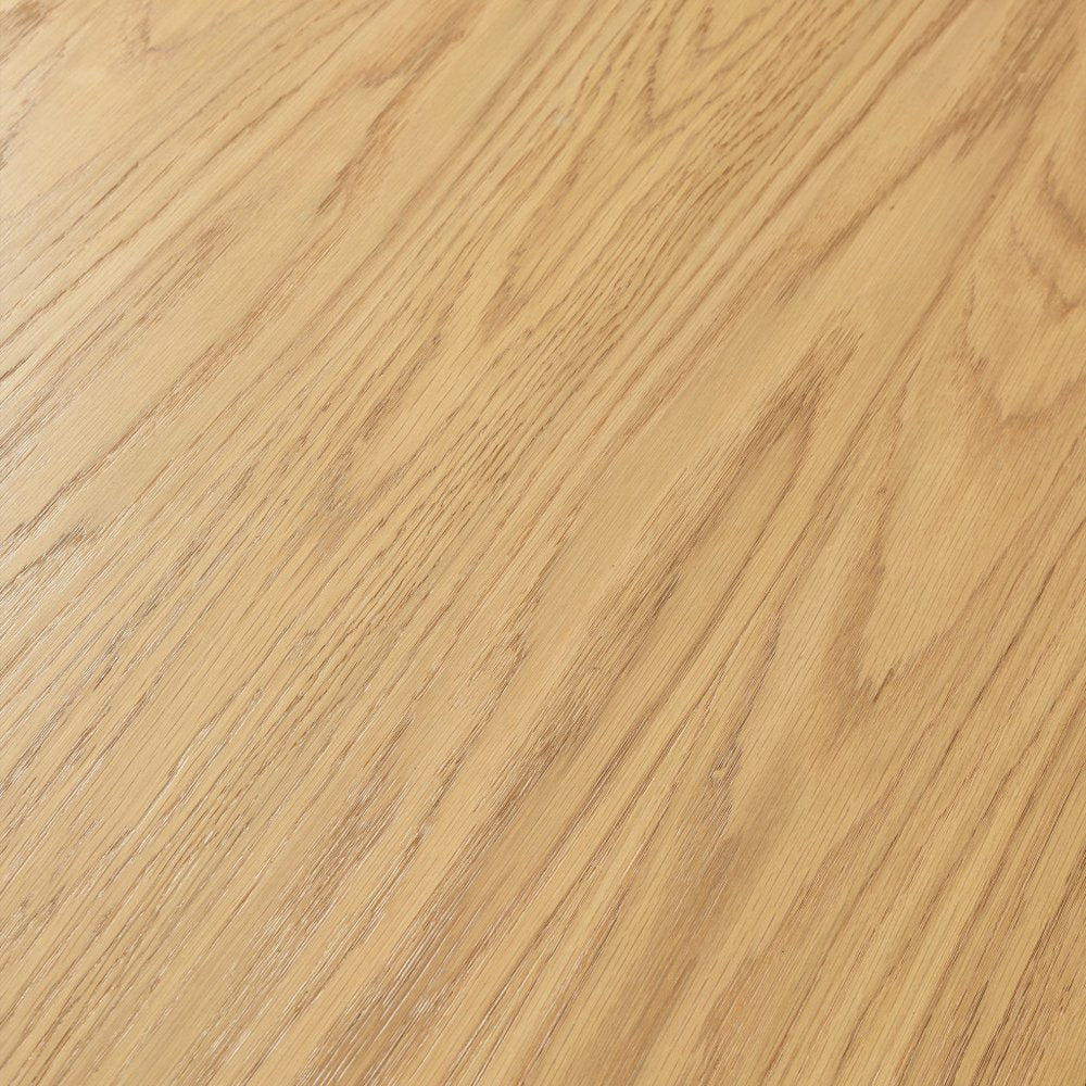 Oak Wood Pedestal Base Round Top Dining Table - 46-inch