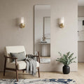 Silver Frameless Full Length Hanging Mirror - 59-inch