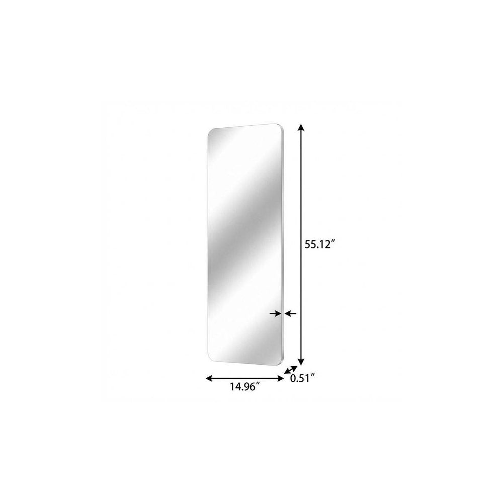 Frameless Full Length Hanging Mirror - 55-inch