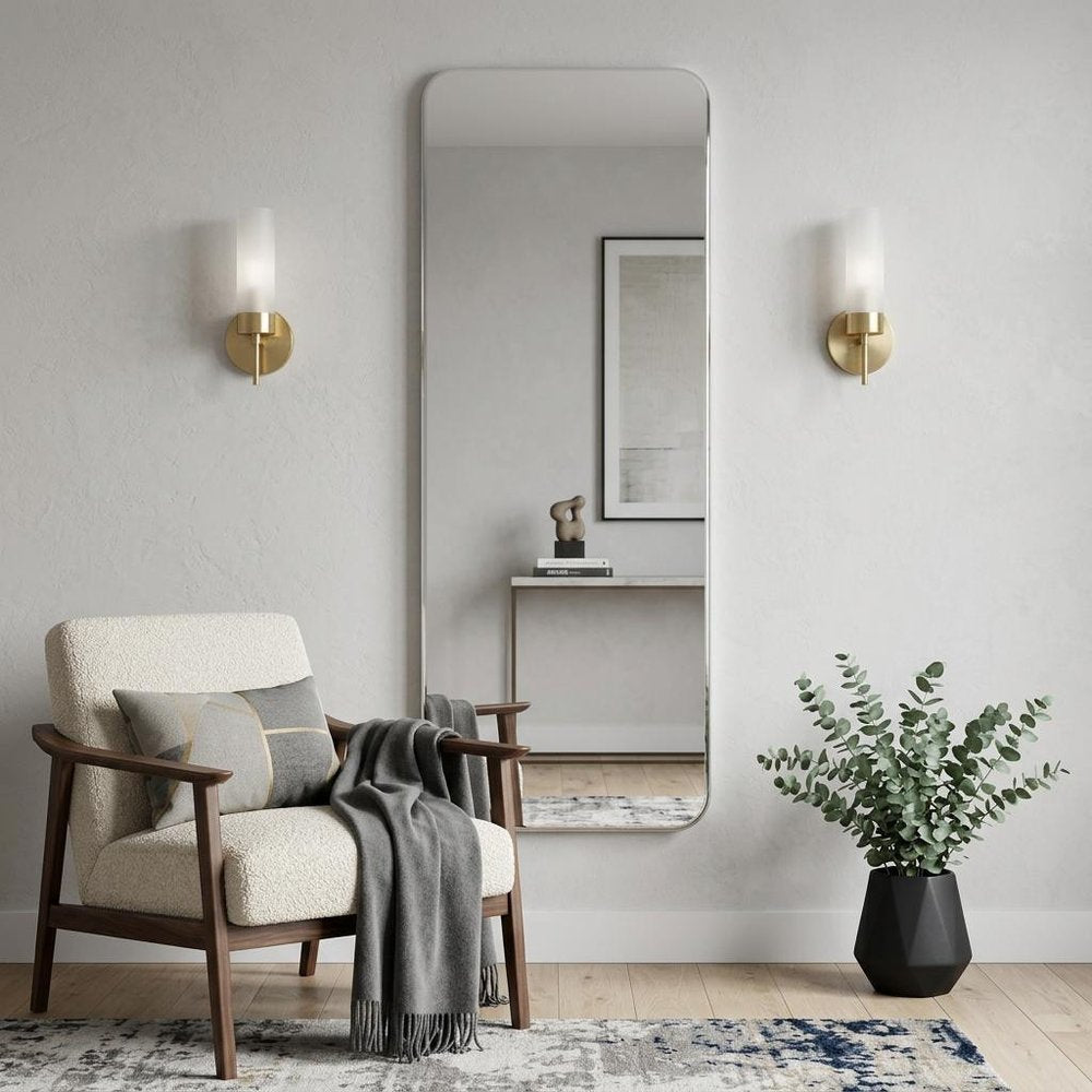 Frameless Full Length Hanging Mirror - 55-inch