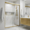 Aluminum and Glass Shower Door - 70 X 48-inch
